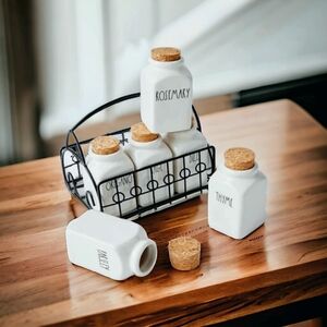 Rae Dunn by Magenta 6 Jar Spice Rack (Spice Rack)